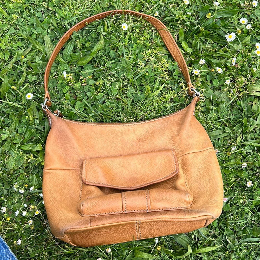 Vintage fossil purse brown leather